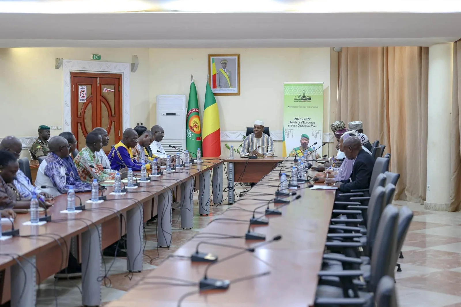 Coopération au sein de l’AES : Abdoulaye Maïga reçoit la délégation burkinabè de la Commission nationale de l’Alliance des États du Sahel